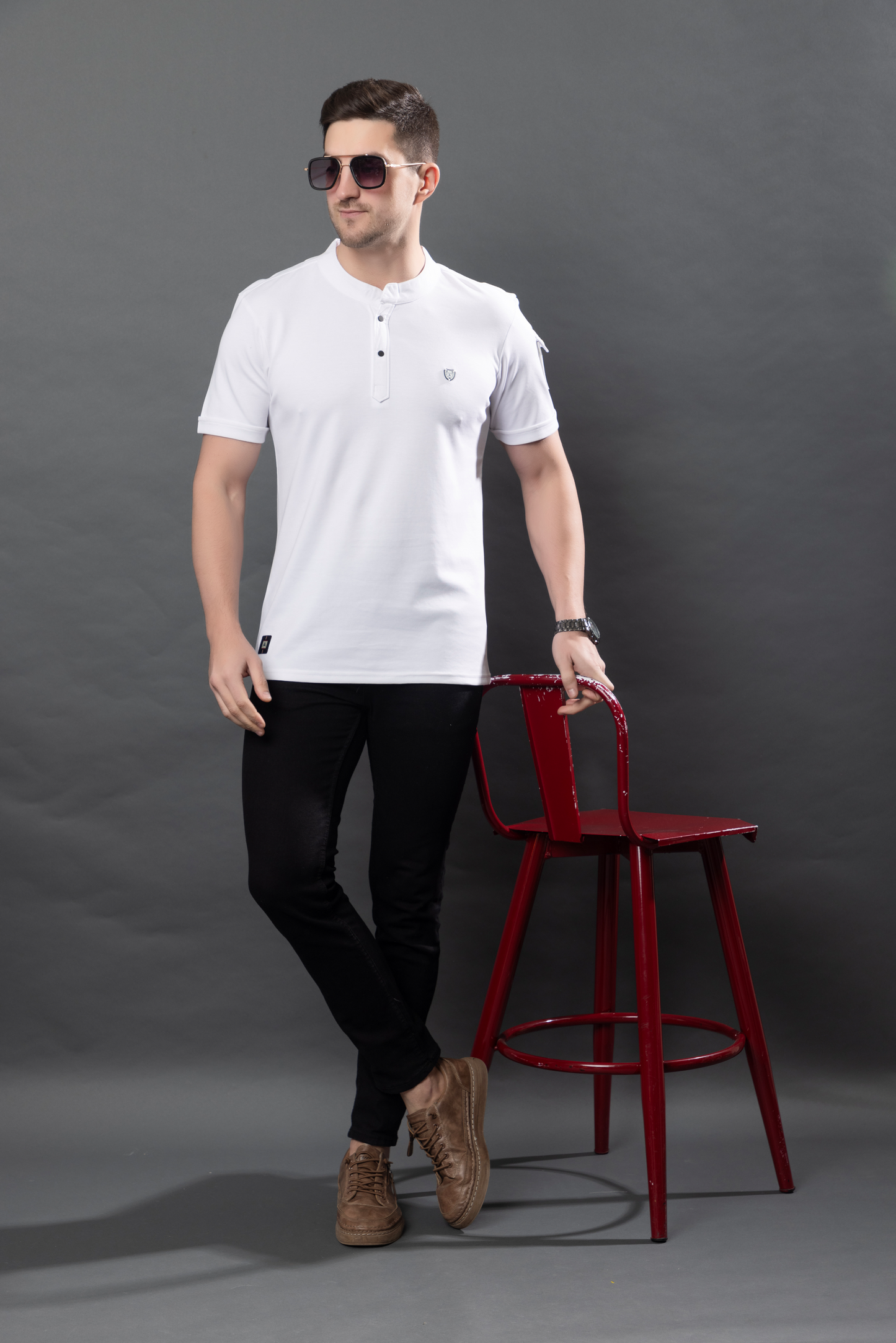 Austere Stand Collar T-shirt
