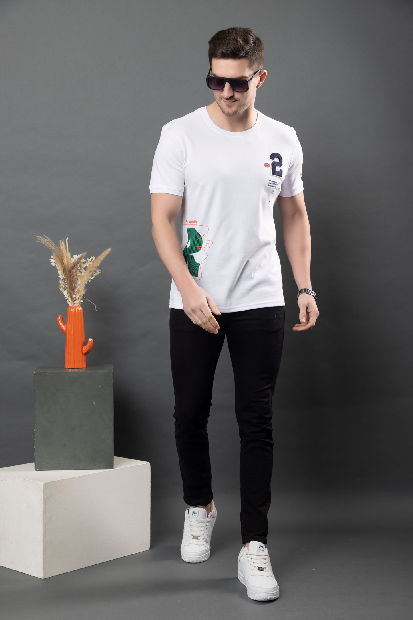 Alabaster Round Neck T-shirt